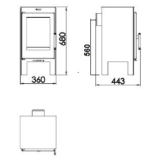 Kaminofen Alina 6kW – Bild 4