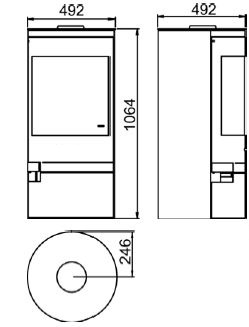 Kaminofen Juhnberg Ludwig 6kW – Bild 3