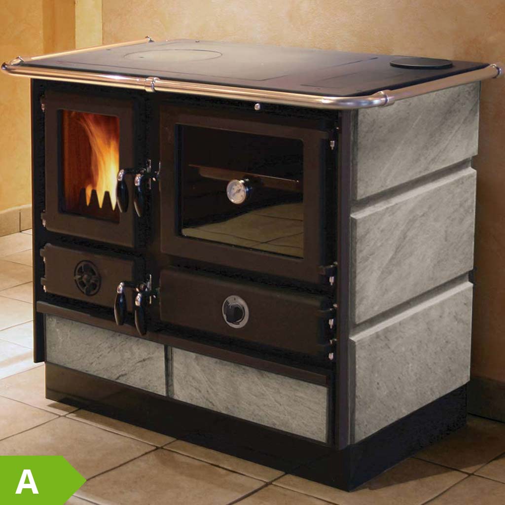 Speckstein Kaminofen wasserführend Martha 14kW – Bild 2