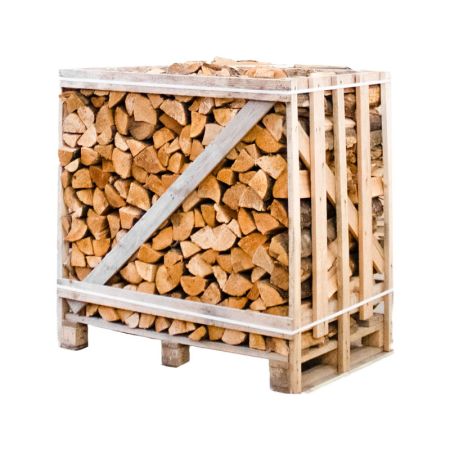 Halbe palette kammergetrocknetes gespalten Erle Brennholz 25cm – Bild 2