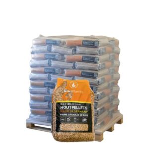 Palette Giant Flames Holzpellets 65 Säcke x 15 kg (975 kg)