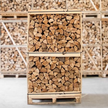Palette kammergetrocknetes gespalten Birken Brennholz 25cm – Bild 3