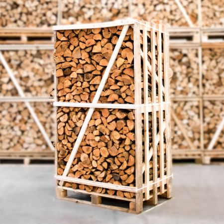 Palette kammergetrocknetes gespalten Erle Brennholz 25cm – Bild 5