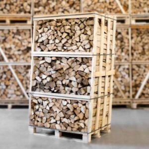 Palette kammergetrocknetes gespalten Hainbuche Brennholz 33cm